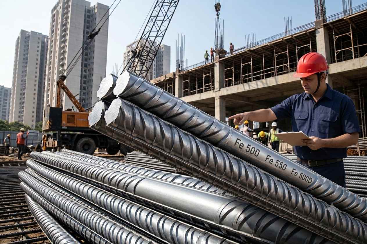 TMT Bar Grades Explained: Fe 500, Fe 550 and Fe 500D - Which Should You Choose?