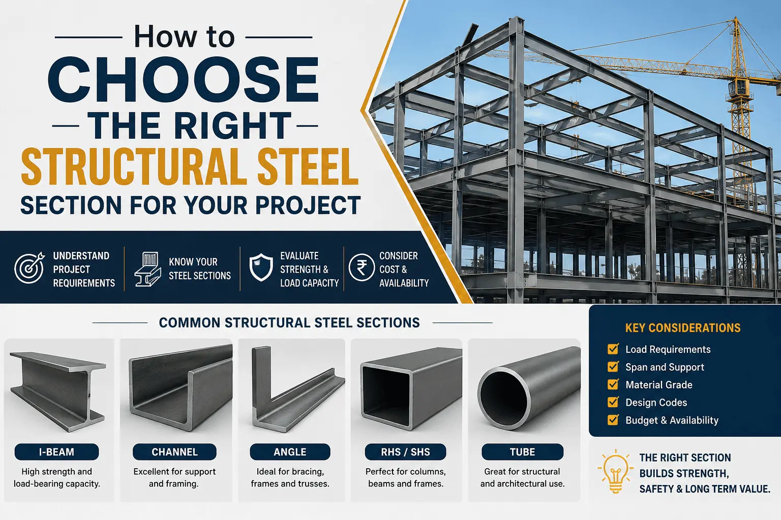 How to Choose the Right Structural Steel Section for Your Project